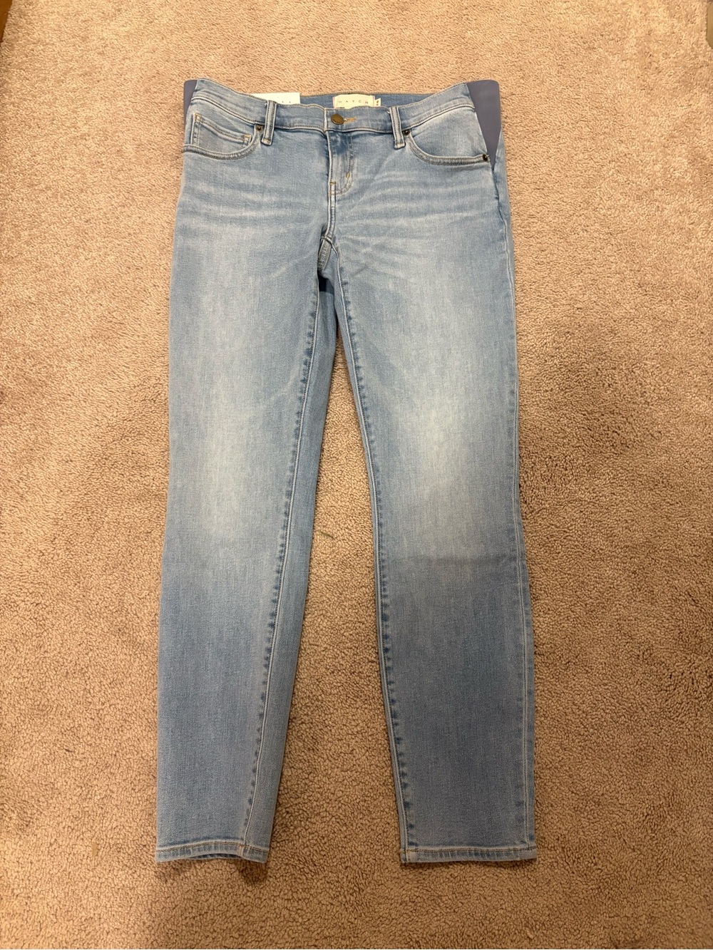 NWT Hatch The Slim Light Blue Maternity Jeans Size 28
